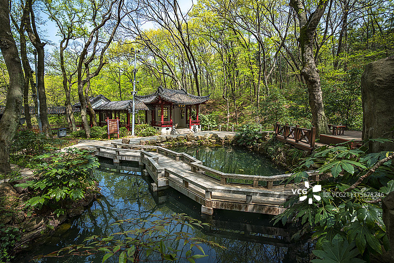 茅山风景区 喜客泉图片素材
