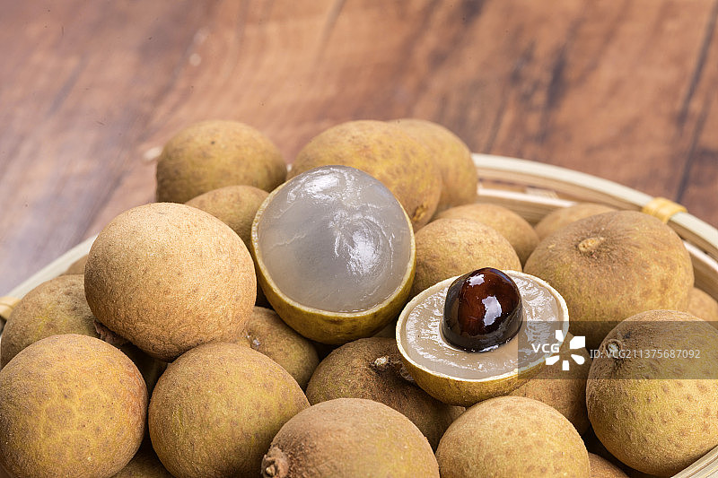 保健水果桂圆龙眼特写图片素材