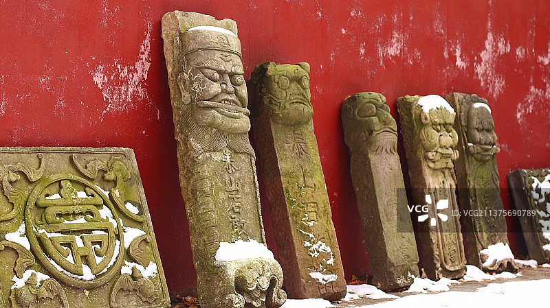 泰安玉泉寺石碑图片素材