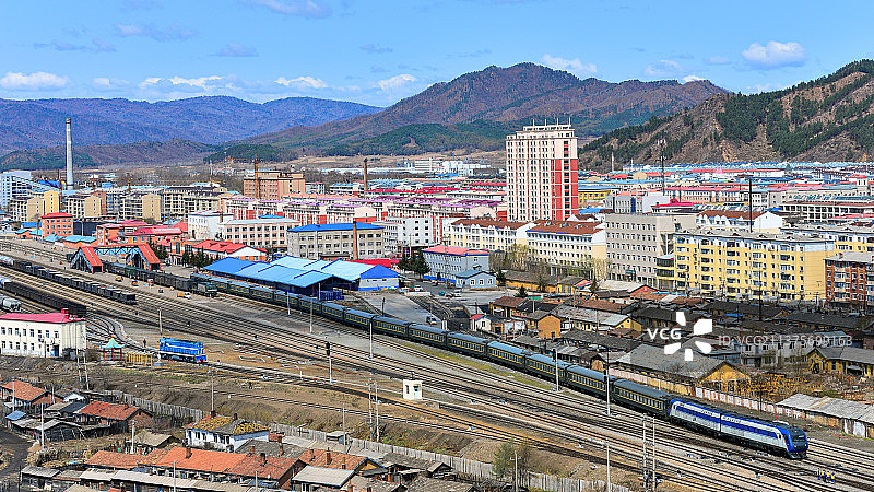 成都-佳木斯K547次南岔站发车图片素材