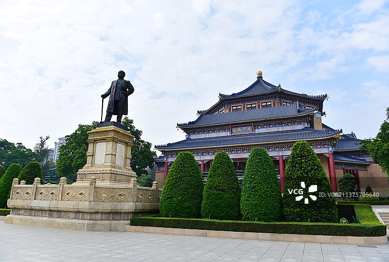广东省广州市越秀区越秀公园中山纪念堂图片素材