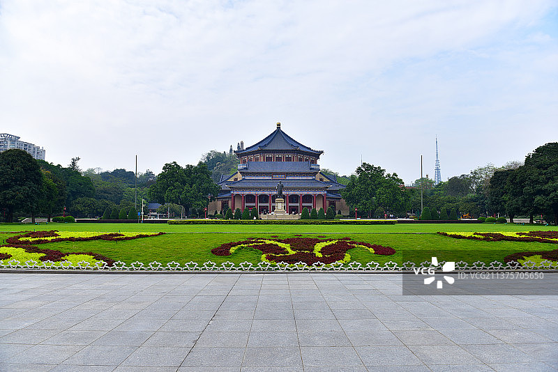 广东省广州市越秀区越秀公园中山纪念堂图片素材