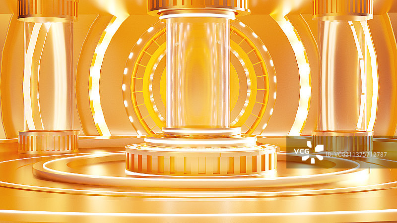 金色酷炫场景图片素材