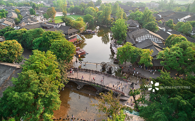 中国四川成都黄龙溪古镇图片素材