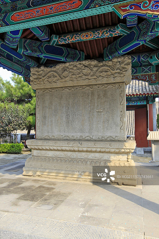 北京市房山区云居寺：嘉庆御碑图片素材