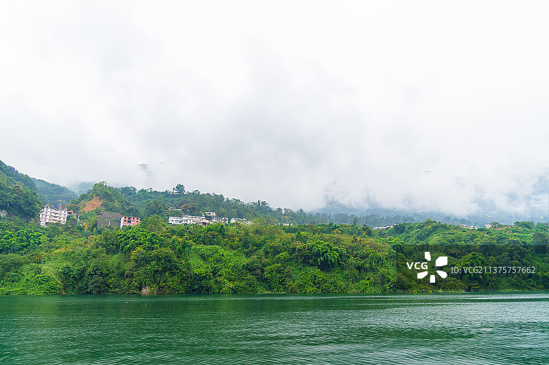 湖北恩施建始清江野三峡风景区秋季风光图片素材
