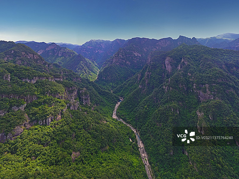 绿水青山福州闽侯十八重溪图片素材