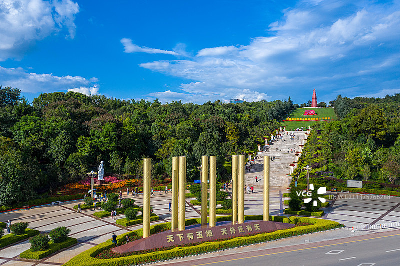 云南省玉溪市红塔集团红塔山风景区图片素材