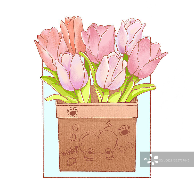 人间浪漫郁金香图片素材