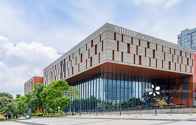 黄埔图书馆外围景观图片素材