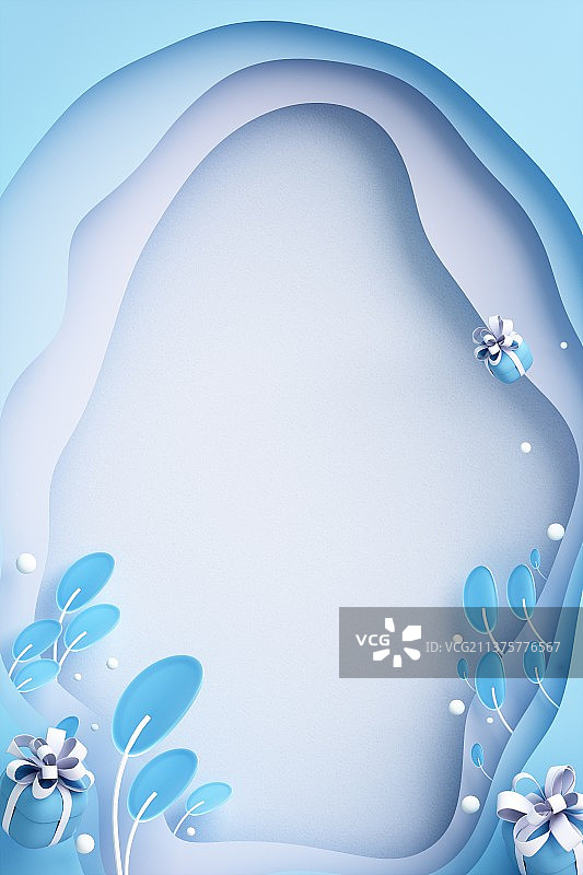 3D渲染的可爱卡通女孩图片素材