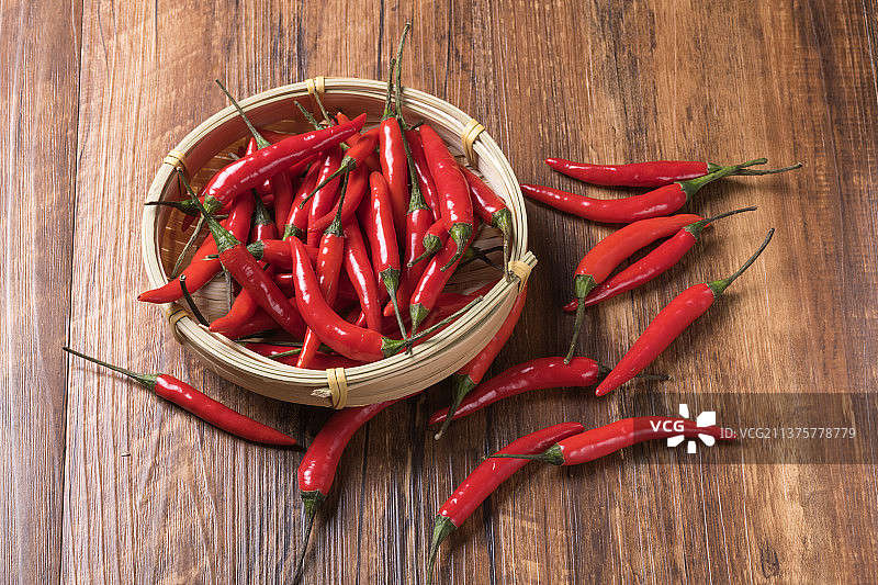 朝天椒红辣椒特写图片素材