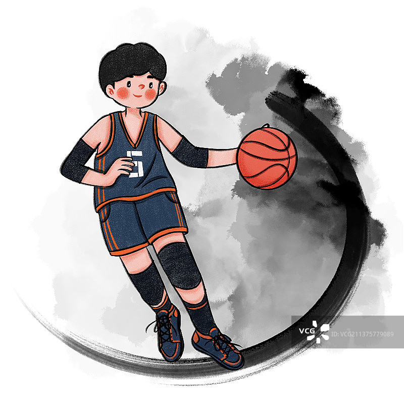 年轻的篮球运动员图片素材