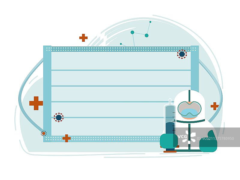 防疫抗疫医疗口罩病毒医生防护服矢量图图片素材