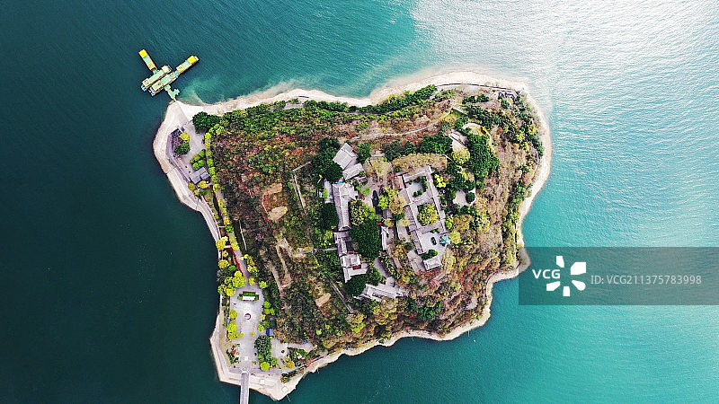 鸟瞰白帝城图片素材