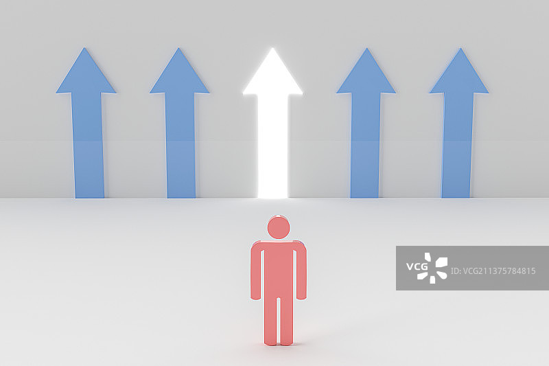 3D创意选择目标图片素材