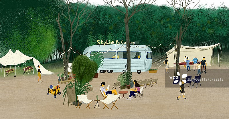 一起露营吧图片素材