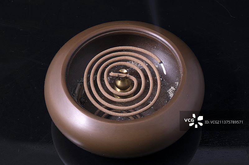 盘香线香特写图片素材