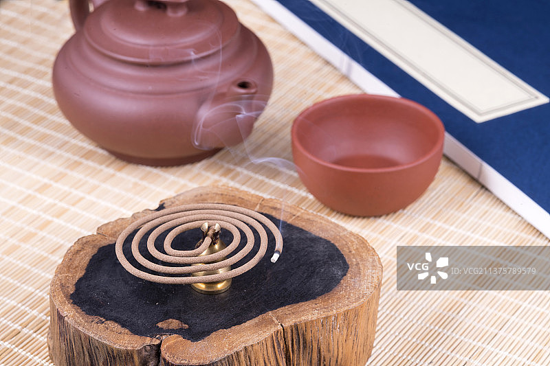 盘香线香特写图片素材