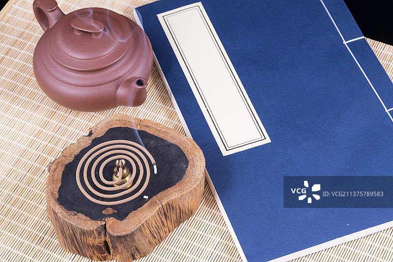 盘香线香特写图片素材