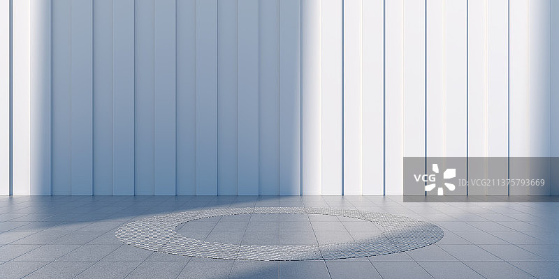 3D白色抽象几何空间背景图片素材