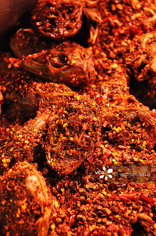 自贡麻辣兔头图片素材