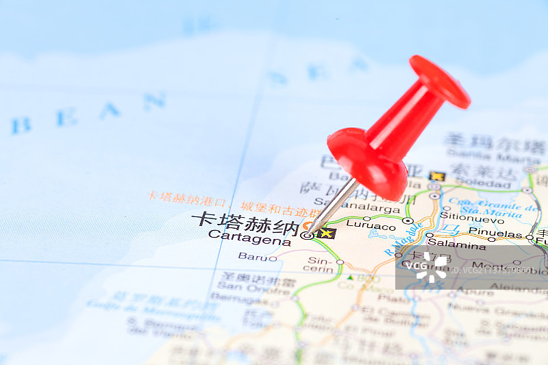 哥伦比亚标注城市图片素材