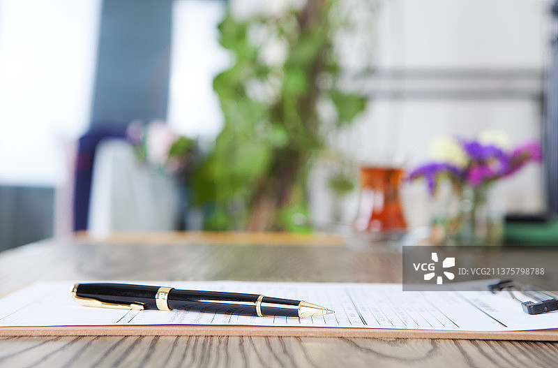 件和签字笔图片素材