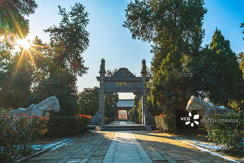 漯河杨再兴纪念园风光图片素材