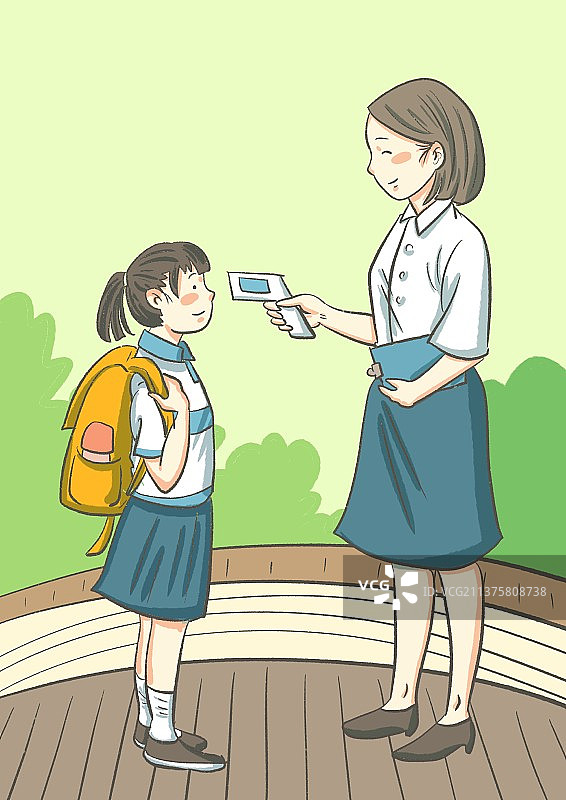 校园测温图片素材
