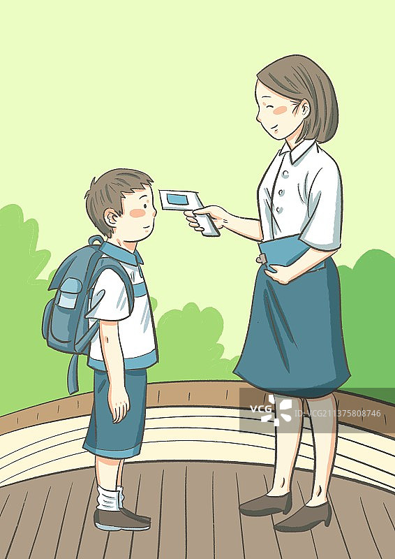 校园测温图片素材