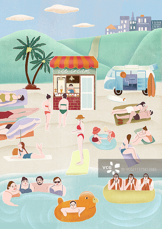 20210415夏日沙滩图片素材