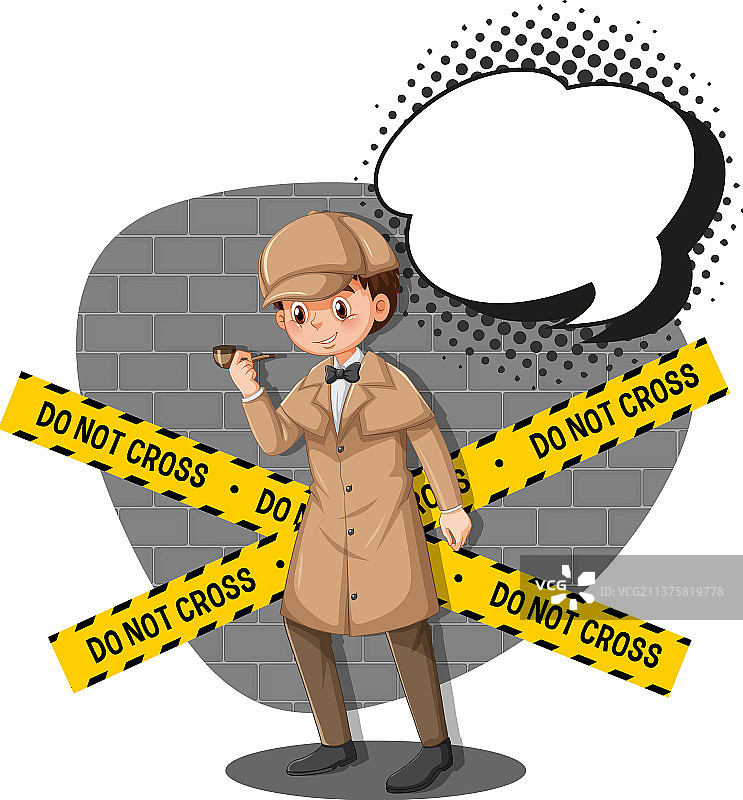 侦探寻找线索模板图片素材