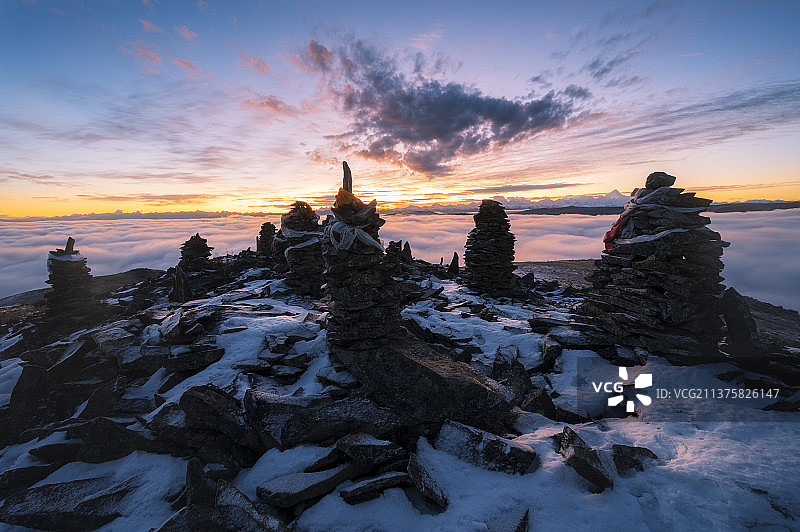 黑石城日出图片素材