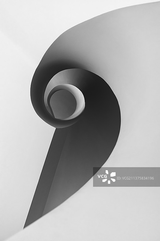 广东省广州市艺术馆白色旋梯图片素材