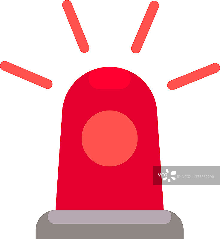 红色警报图标，闪光灯警笛符号图片素材