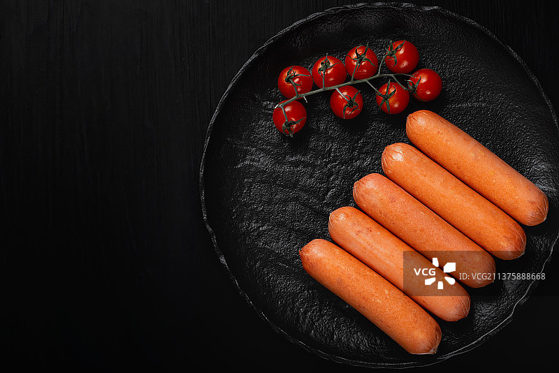 蔬菜蛋白素肉香肠图片素材