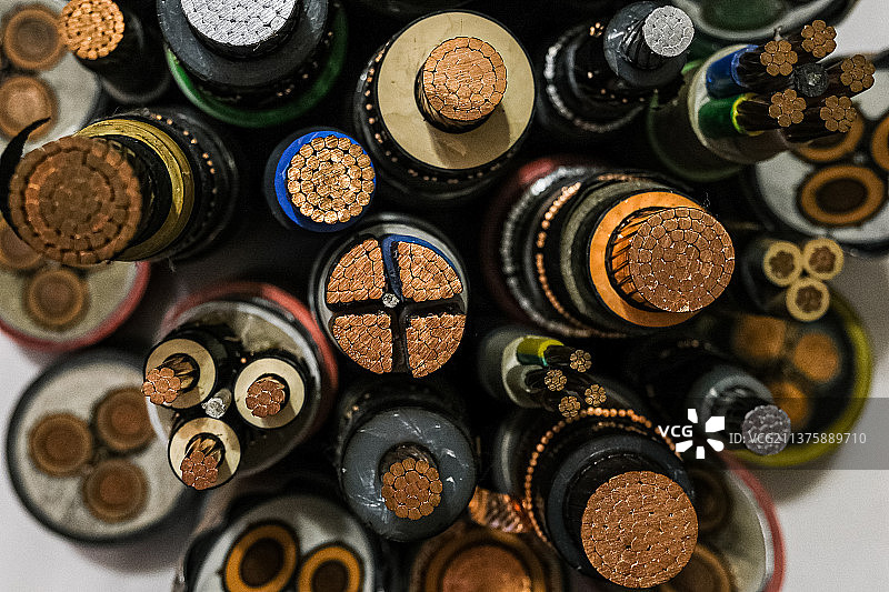 高压电缆横截面高清照片图片素材