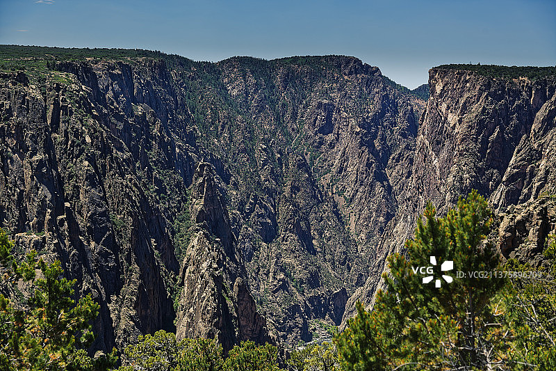 美国N Vista小径的峡谷峭壁图片素材