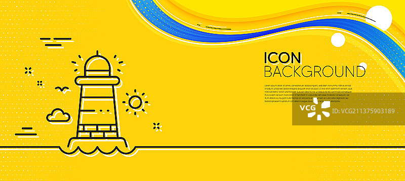 灯塔线图标烽火台标志图片素材