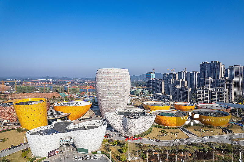 中国湖南醴陵瓷谷航拍风光图片素材