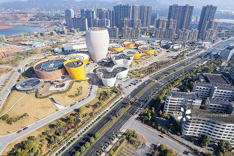 中国湖南醴陵瓷谷航拍风光图片素材