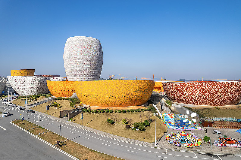 中国湖南醴陵瓷谷航拍风光图片素材