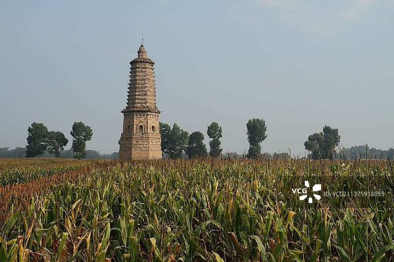 赤峰市的辽塔图片素材