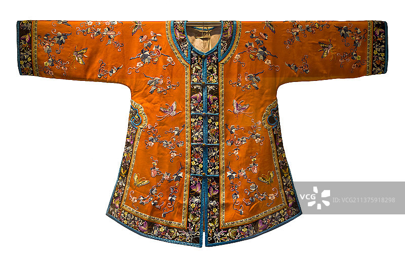 古代服装刺绣工艺-福禄万代婚庆礼服图片素材