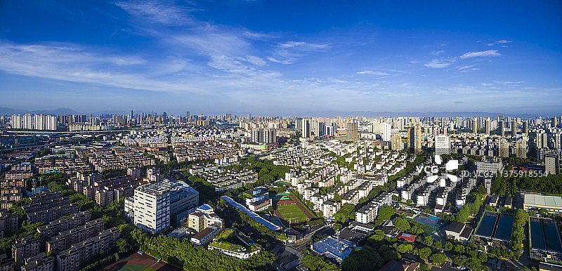 宁波居民区航拍图片素材