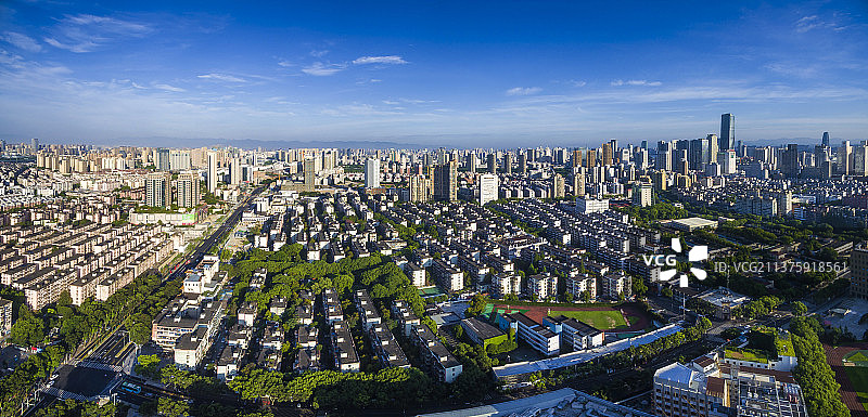 宁波居民区航拍图片素材