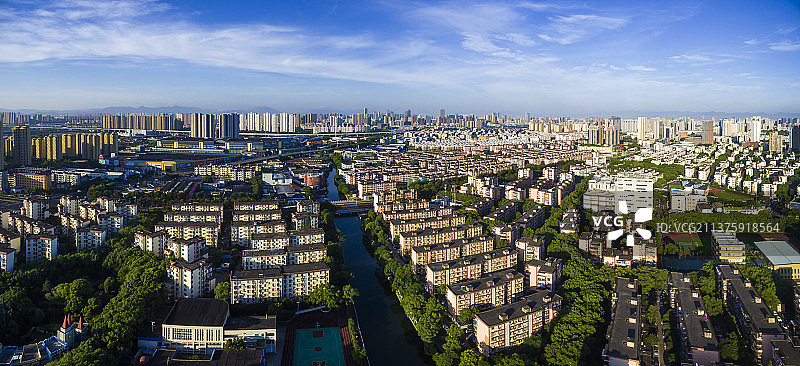 宁波居民区航拍图片素材