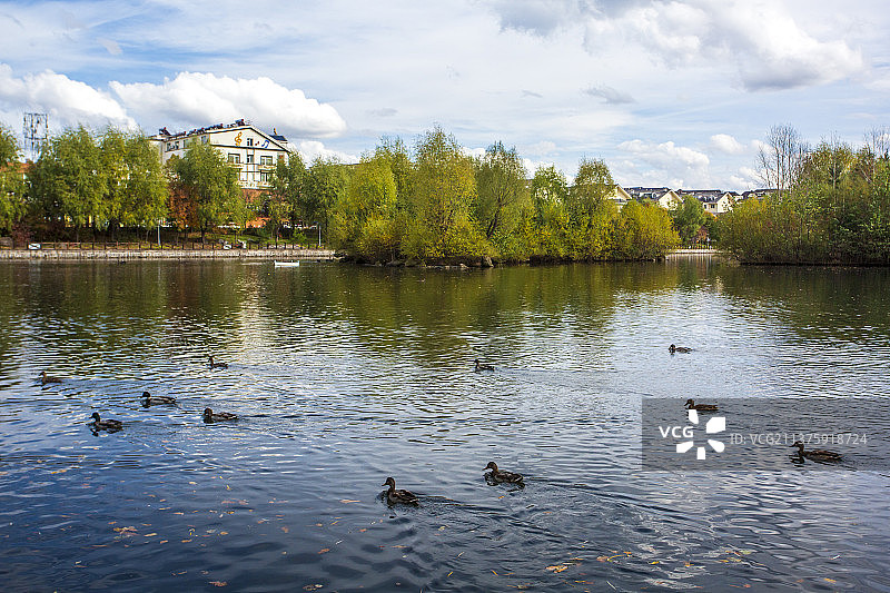二道白河镇野鸭湖图片素材