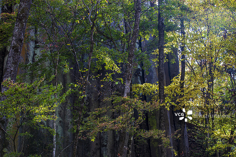 柱状节理图片素材